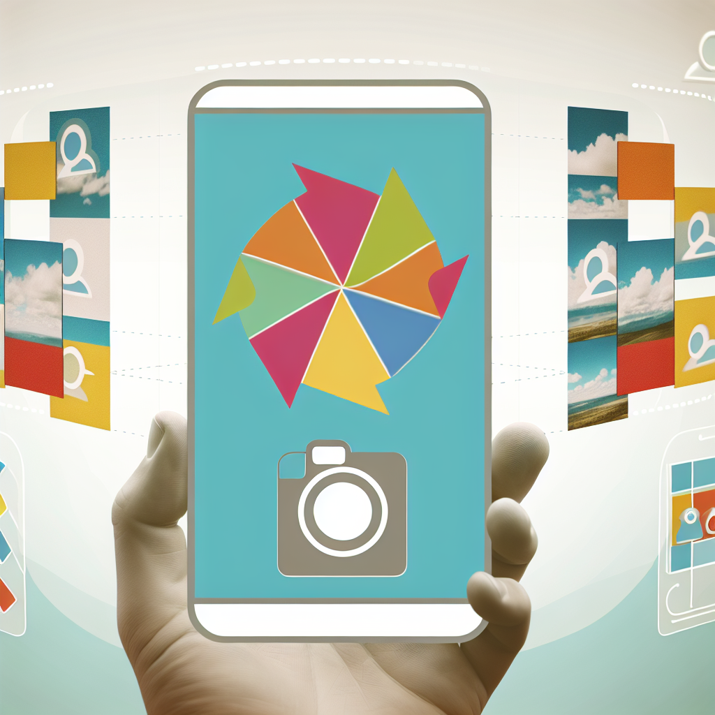 Google Photos app showing photo backup and sync